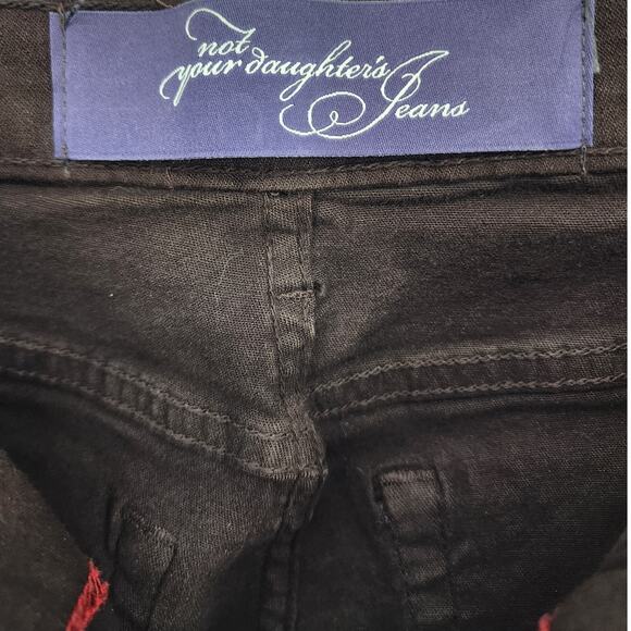 NYDJ Brown Straight Leg Lift Tuck High Rise Jeans Women’s Size 6 NWT - Picture 8 of 12